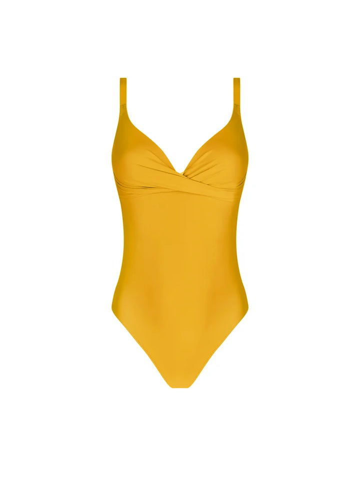 Antigel Swimwear by Lise Charmel - La Chiquissima Wireless Padded Swimsuit Jaune Paille