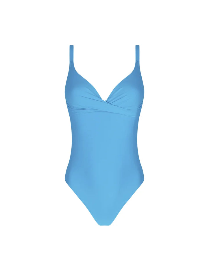 Antigel Swimwear by Lise Charmel - La Chiquissima Wireless Padded Swimsuit Bleu Azur