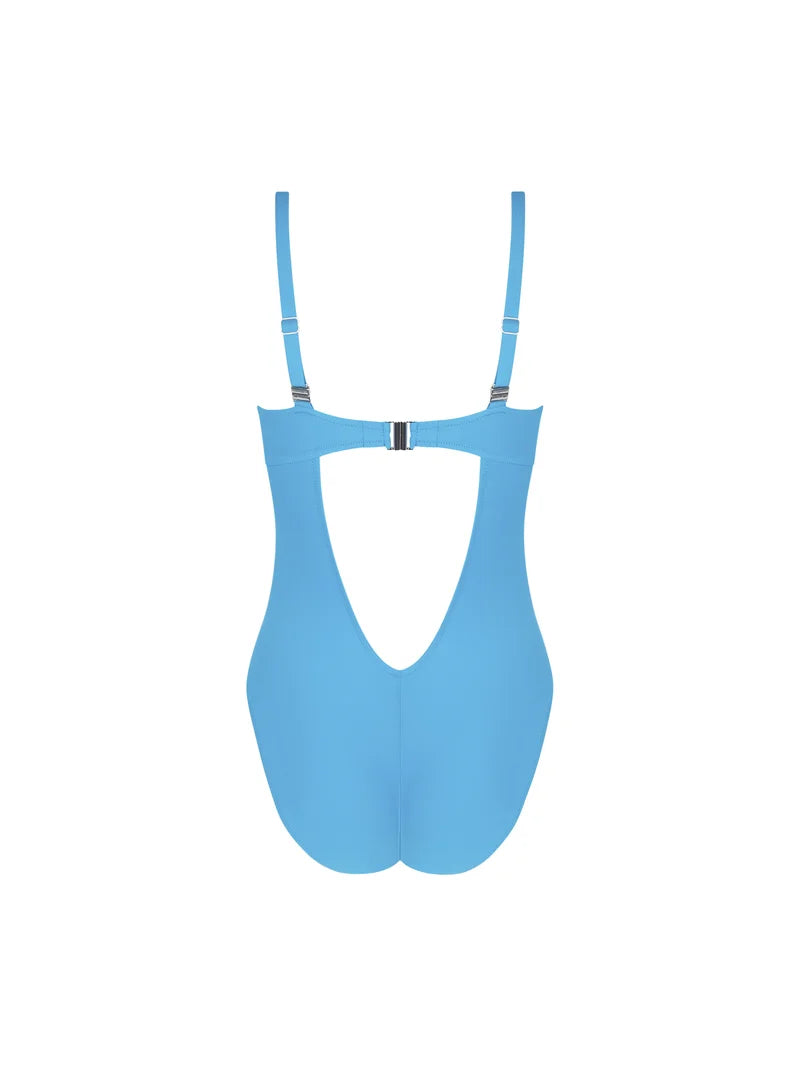 Antigel Swimwear by Lise Charmel - La Chiquissima Wireless Padded Swimsuit Bleu Azur