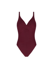 Antigel Swimwear by Lise Charmel - La Chiquissima Multi-Position Wireless Open Back Swimsuit Prune