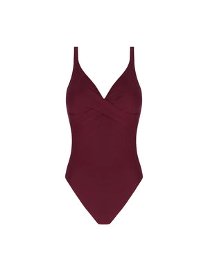 Antigel Swimwear by Lise Charmel - La Chiquissima Multi-Position Wireless Open Back Swimsuit Prune