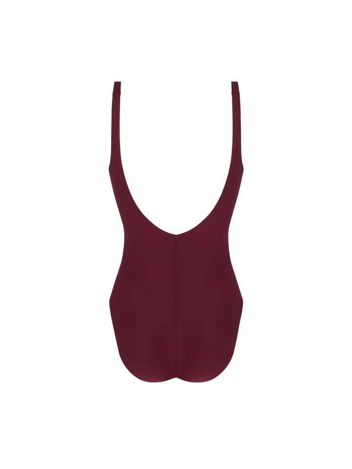 Antigel Swimwear by Lise Charmel - La Chiquissima Multi-Position Wireless Open Back Swimsuit Prune