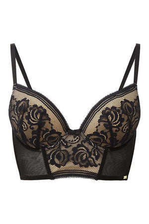 Gossard - Encore Padded Longline Bra Black/Beige