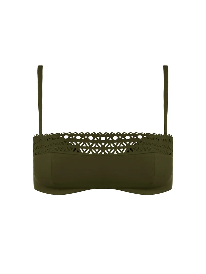 Lise Charmel Swimwear - Ajourage Couture Padded Strapless Bikini Ajourage Avocat
