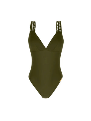 Lise Charmel Swimwear - Ajourage Couture Wireless Swimsuit Ajourage Avocat