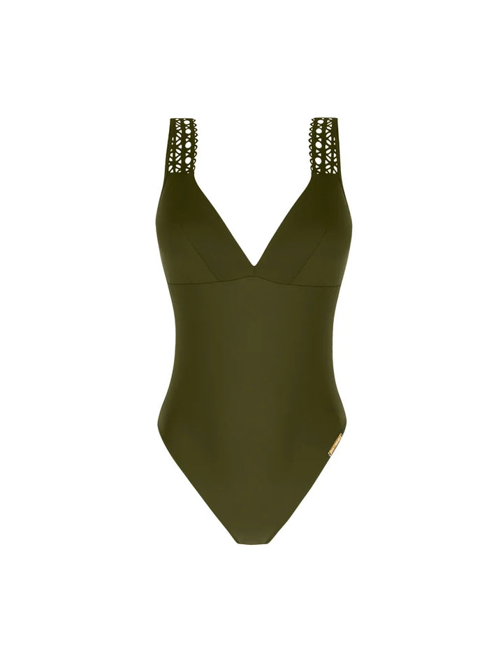 Lise Charmel Swimwear - Ajourage Couture Wireless Swimsuit Ajourage Avocat