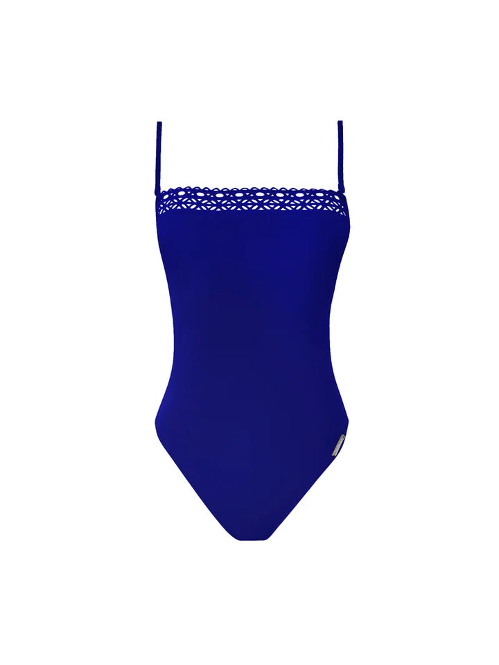 Lise Charmel Swimwear - Ajourage Couture Soft Cup Strapless Swimsuit Ajourage Outremer