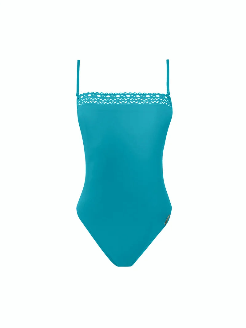 Lise Charmel Swimwear - Ajourage Couture Soft Cup Strapless Swimsuit Ajourage Lagon