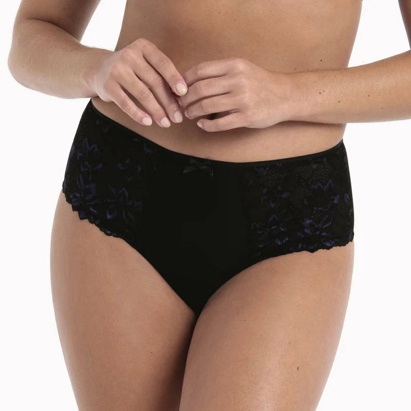 Rosa Faia - Suzette High Waist Briefs Plus Black