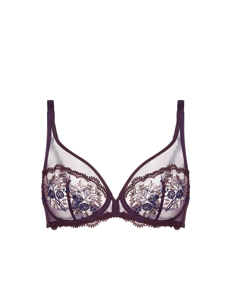 Simone Perele - Intrigue Sheer Plunge Bra Fig