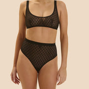 Simone Perele - Plume High Waist String Black