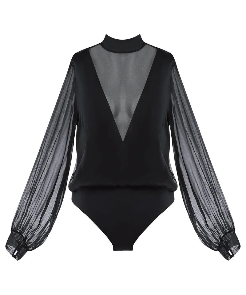 Aubade - Les Bodys By Aubade Long Sleeve Body Black