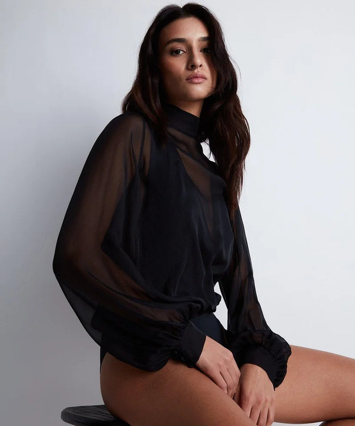 Aubade - Les Bodys By Aubade Long Sleeve Body Black