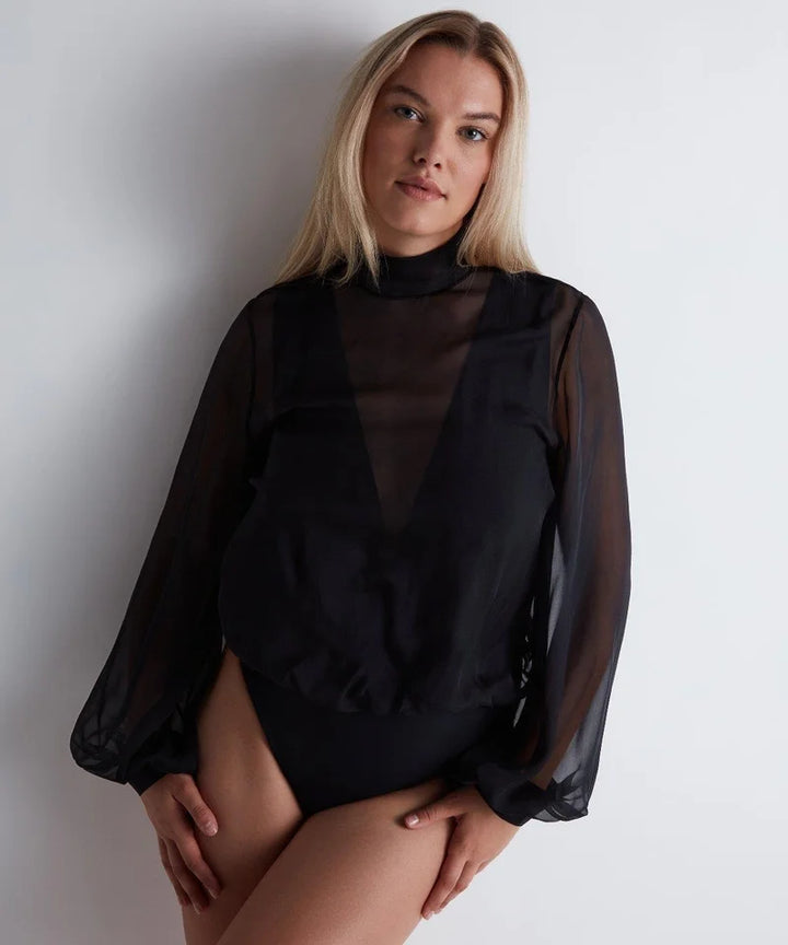 Aubade - Les Bodys By Aubade Long Sleeve Body Black