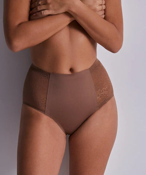 Aubade - Sculpt By Aubade Highwaisted Lace Brief Cinnamon