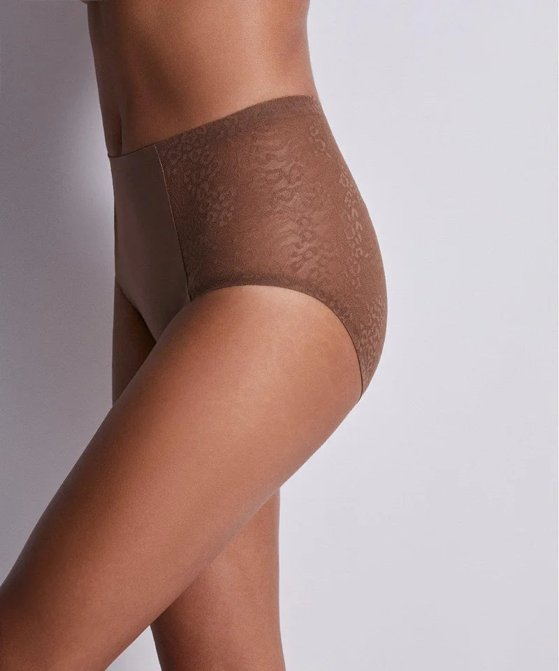 Aubade - Sculpt By Aubade Highwaisted Lace Brief Cinnamon
