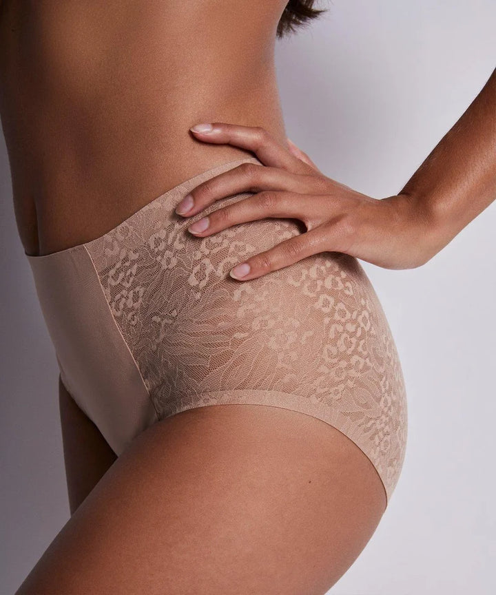 Aubade - Sculpt By Aubade Highwaisted Lace Brief Ginger