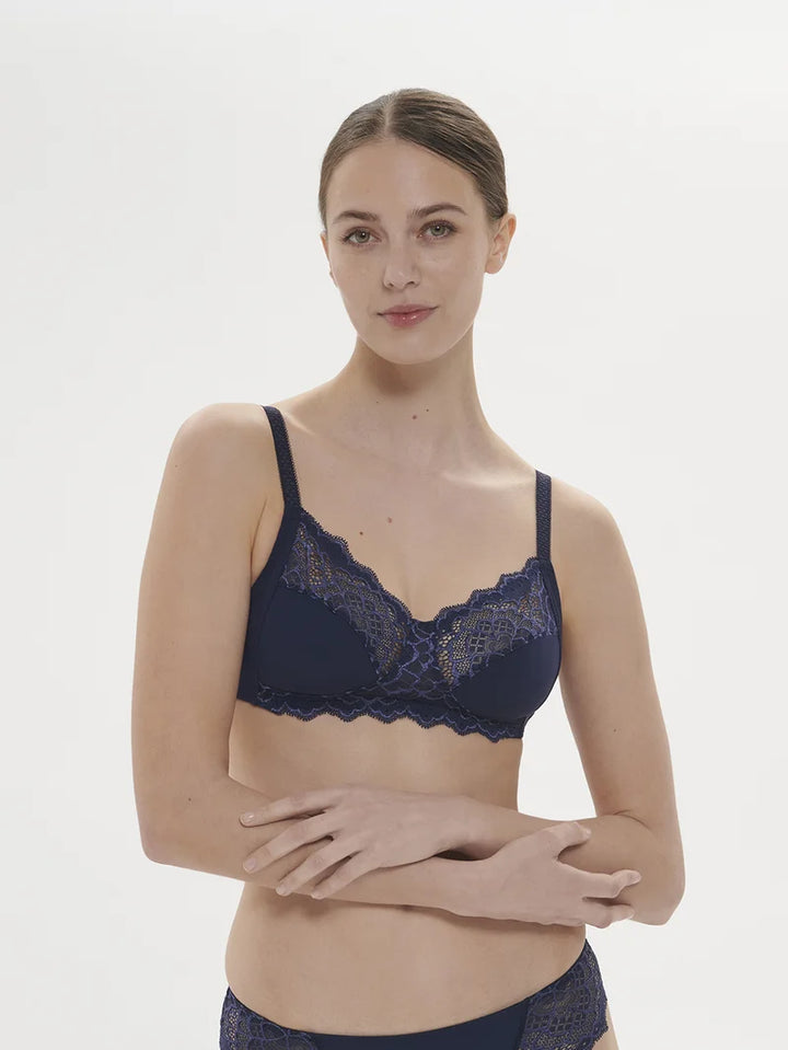 Simone Perele - Caresse Soft Cup Bra Ink Blue