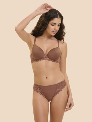 Simone Perele - Caresse 3D Plunge Bra Coco Brown