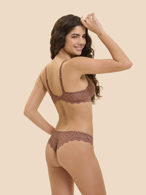 Simone Perele - Caresse 3D Plunge Bra Coco Brown