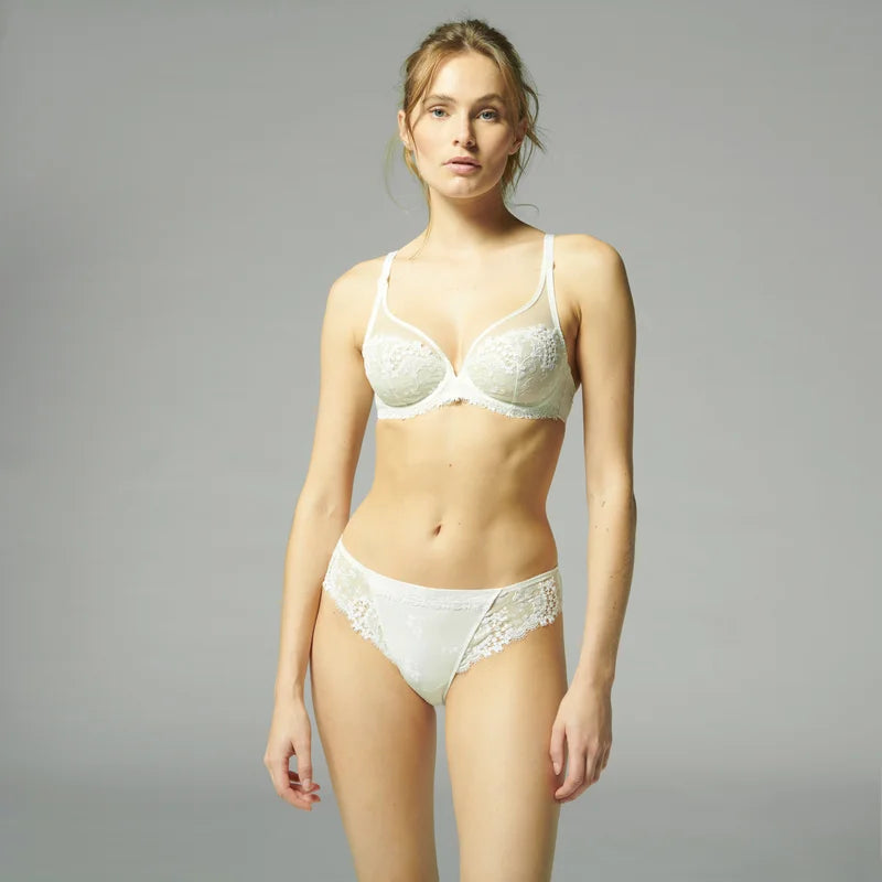 Simone Perele - Wish Sheer Plunge Bra Natural