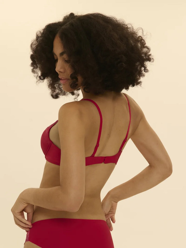 Simone Perele - Wish Triangle Push-Up Bra Rainbow Red