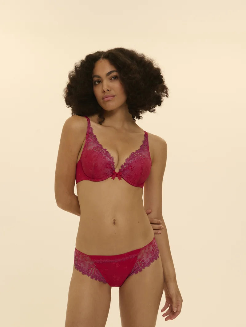 Simone Perele - Wish Triangle Push-Up Bra Rainbow Red