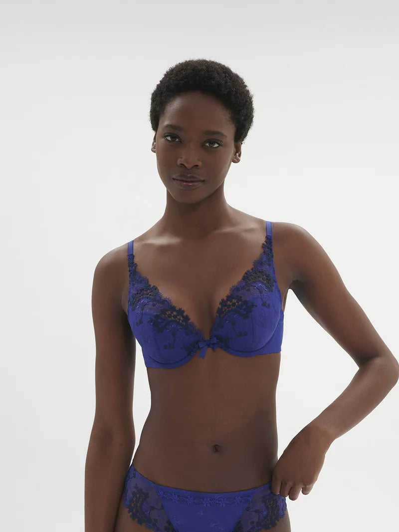 Simone Perele - Wish Triangle Push-Up Bra Electric Blue