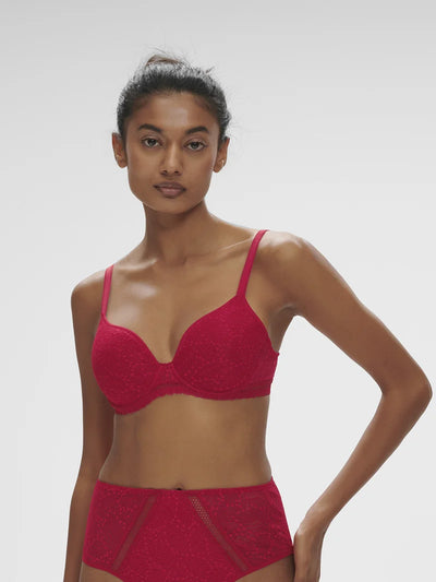 Simone Perele - Comete 3D Plunge Bra Ruby Pink