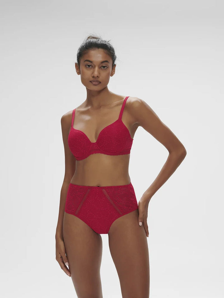 Simone Perele - Comete 3D Plunge Bra Ruby Pink