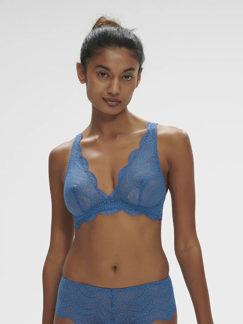 Simone Perele - Karma Triangle Non-Underwire Bra Myosotis Blue