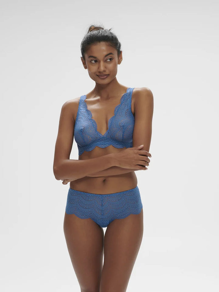Simone Perele - Karma Triangle Non-Underwire Bra Myosotis Blue