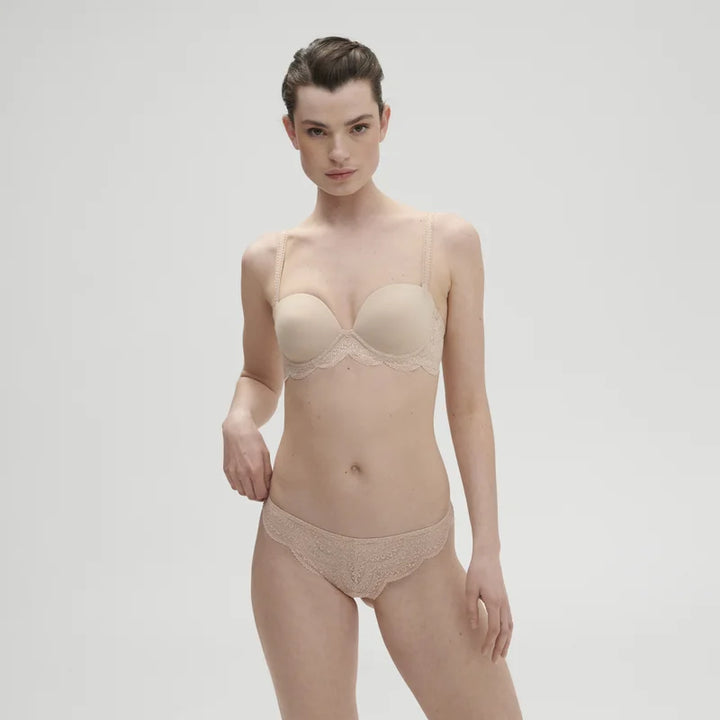Simone Perele - Karma Strapless Plunge Bra Peau Rosée