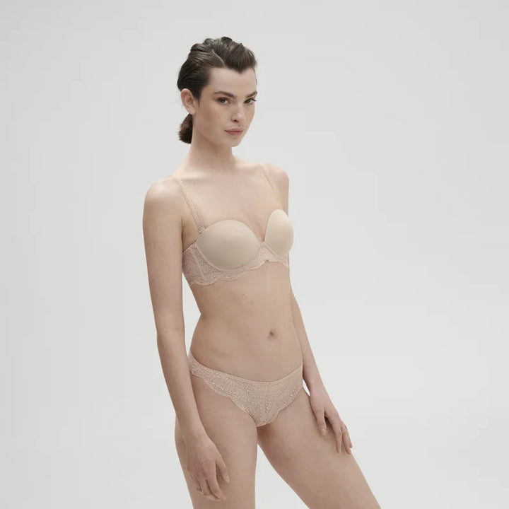 Simone Perele - Karma Strapless Plunge Bra Peau Rosée
