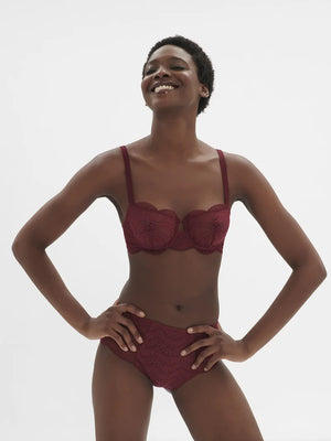 Simone Perele - Karma High Waist Brief Panty Spinel Red