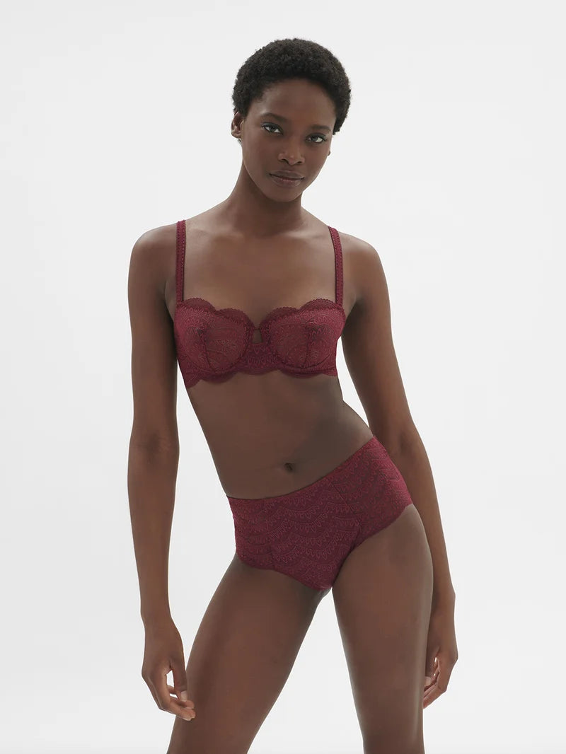 Simone Perele - Karma High Waist Brief Panty Spinel Red