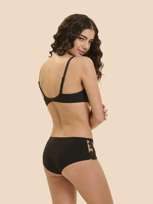 Simone Perele - Saga Sheer Plunge Bra Black Tattoo