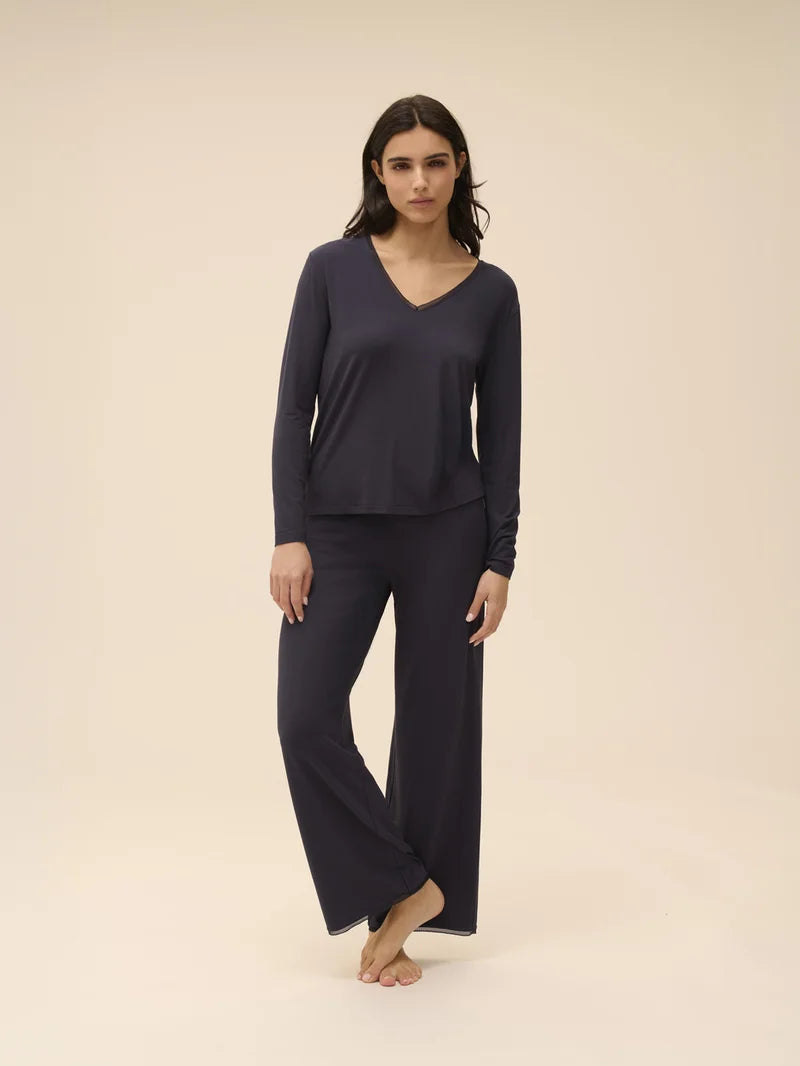 Simone Perele - Aurore Silk Trouser Pant Full Moon