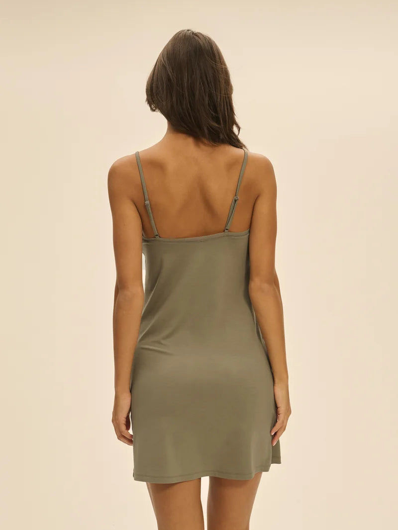 Simone Perele - Aurore Short Nightdress Clay Green