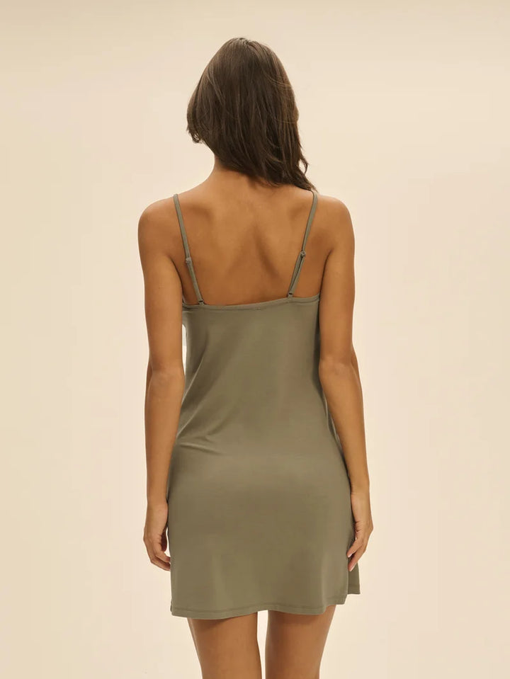 Simone Perele - Aurore Short Nightdress Clay Green