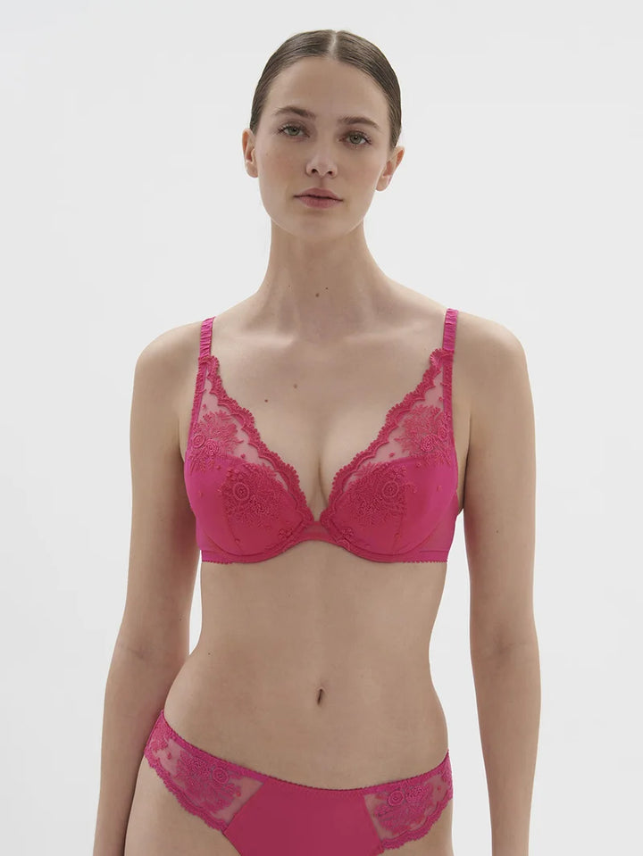 Simone Perele - Intrigue Triangle Push-Up Bra Disco Pink