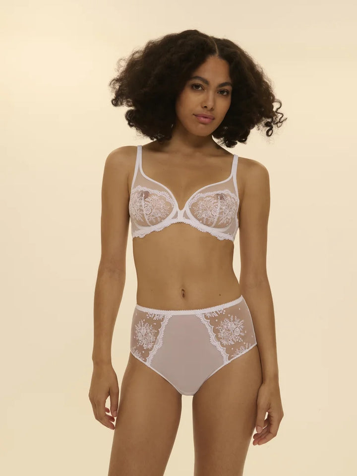 Simone Perele - Intrigue High Waist Brief Panty White