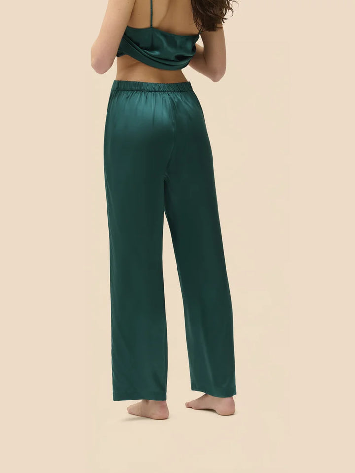 Simone Perele - Love Me Silk Trouser Pant Emerald Green