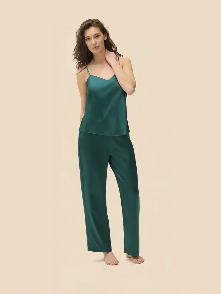 Simone Perele - Love Me Silk Trouser Pant Emerald Green