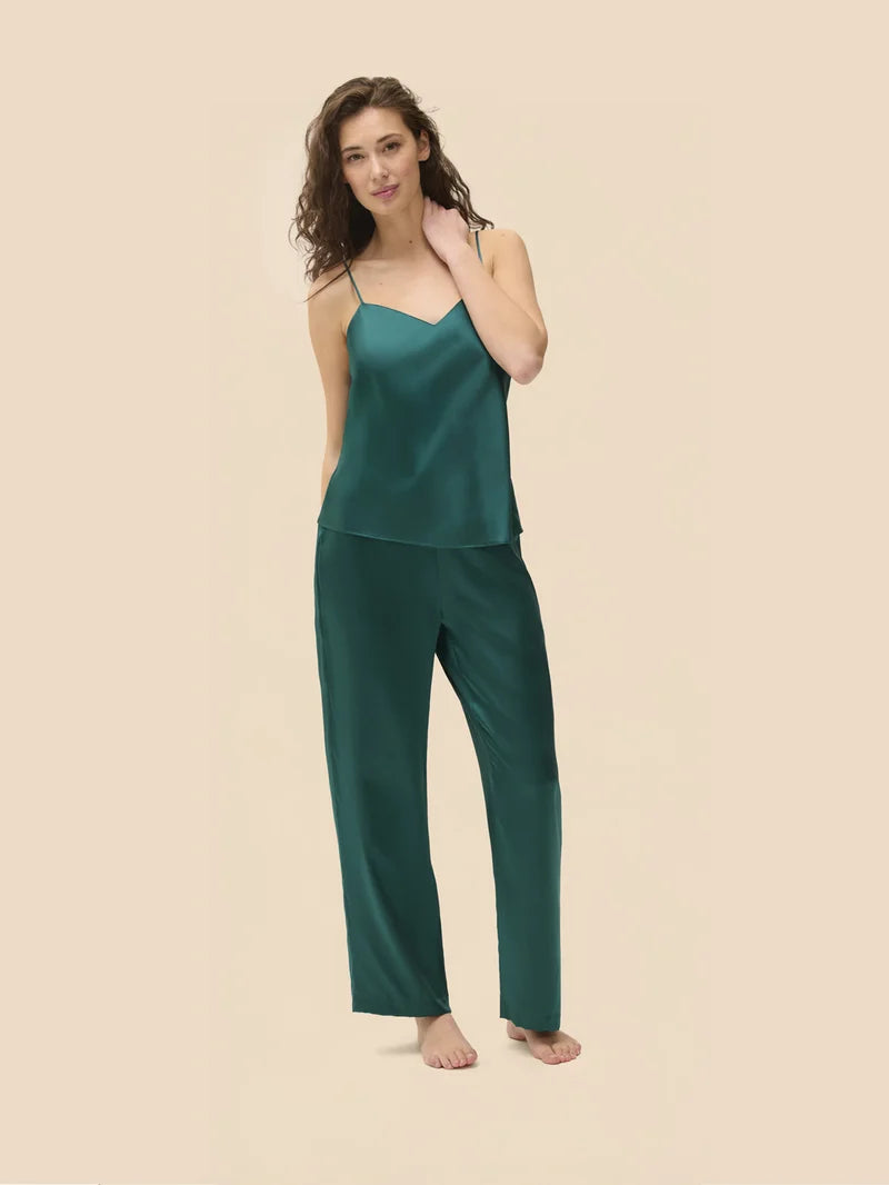 Simone Perele - Love Me Silk Trouser Pant Emerald Green