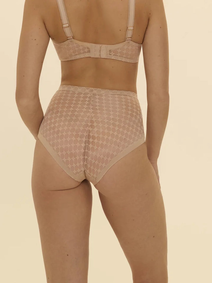 Simone Perele - Plume Control Brief Peau Rosée