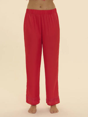 Simone Perele - Satin Secrets Silk Trouser Pant Flamingo