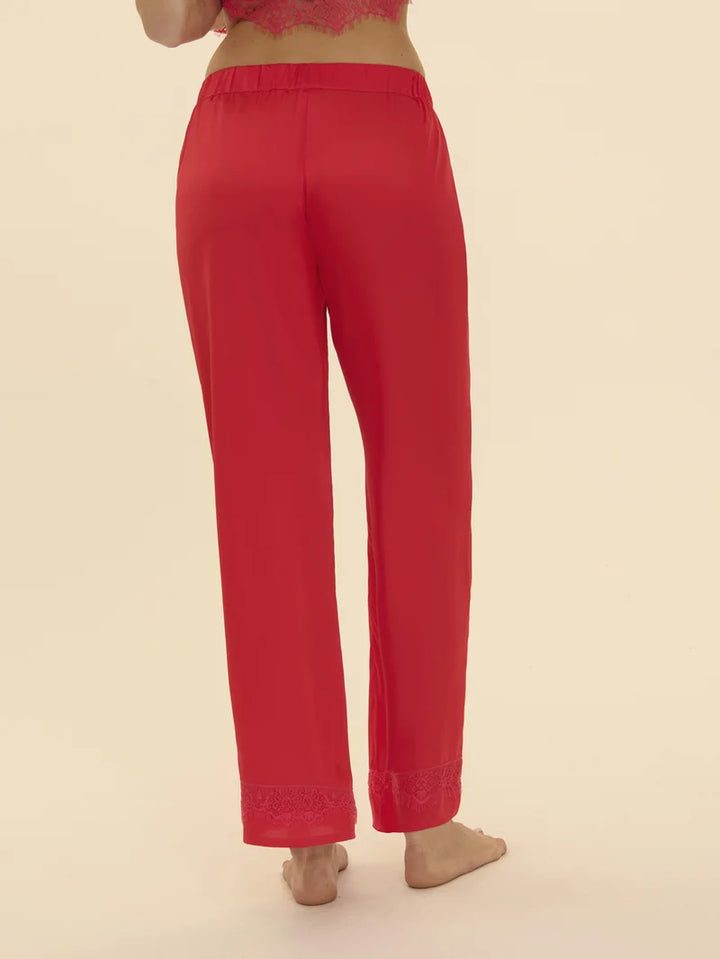 Simone Perele - Satin Secrets Silk Trouser Pant Flamingo