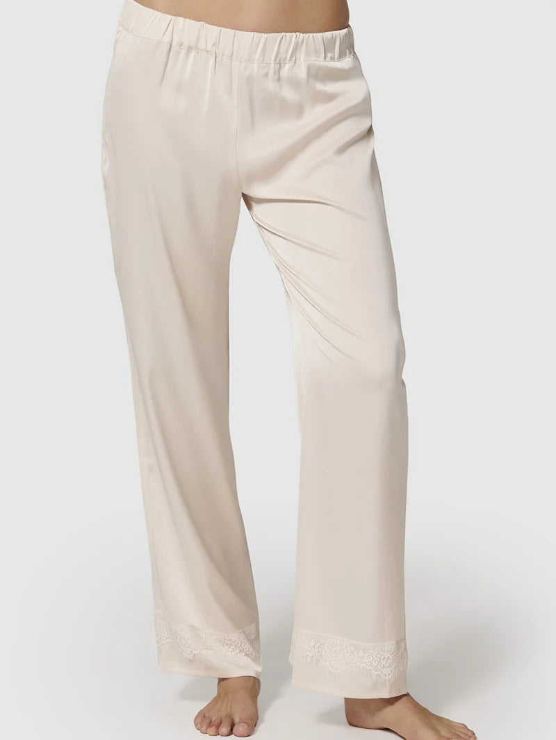 Simone Perele - Satin Secrets Silk Trouser Pant Sakura Pink