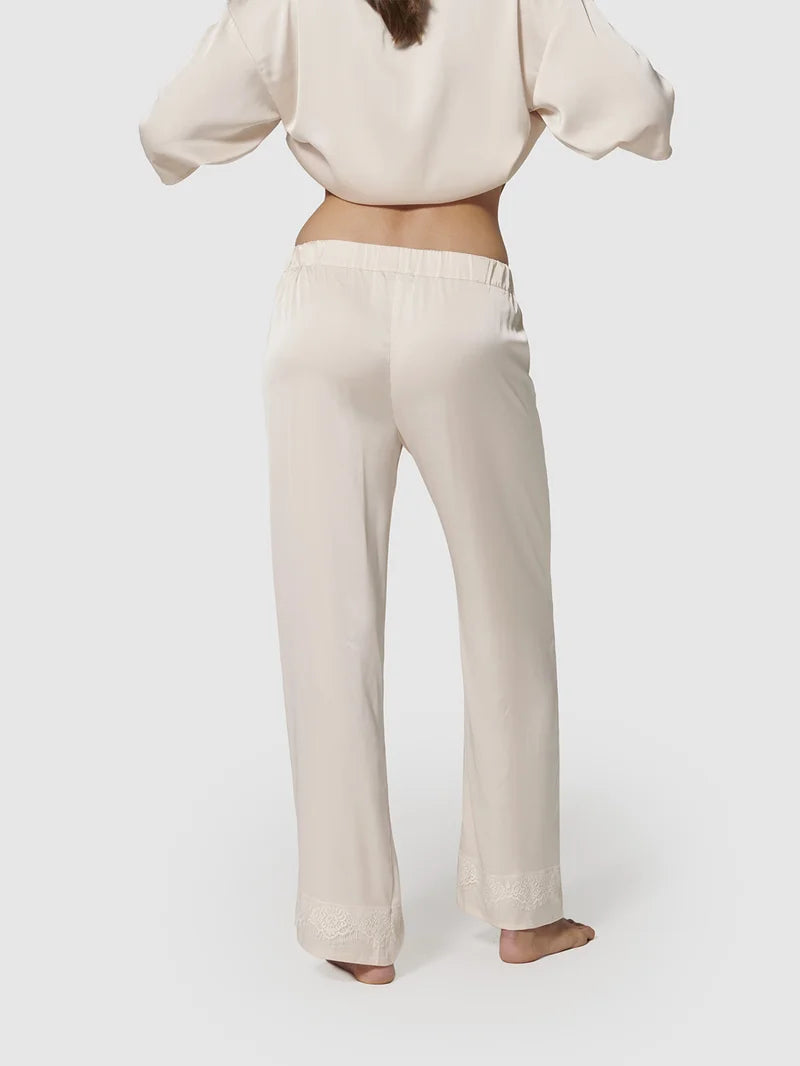 Simone Perele - Satin Secrets Silk Trouser Pant Sakura Pink